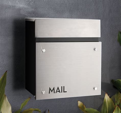 stainless steel wall mounted letter boxes|large stainless steel letterbox.